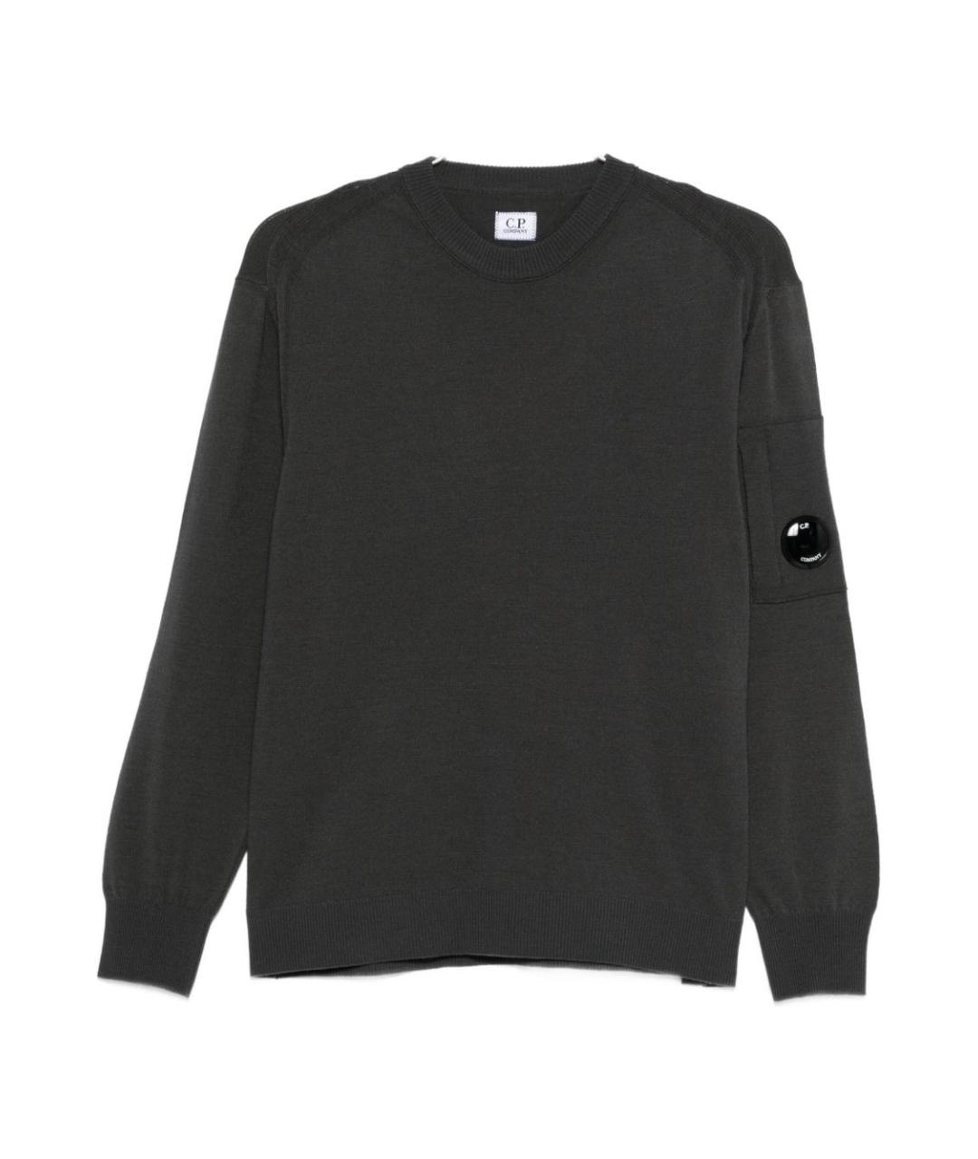 CP COMPANY Антрацитовый шерстяной джемпер / свитер, фото 1