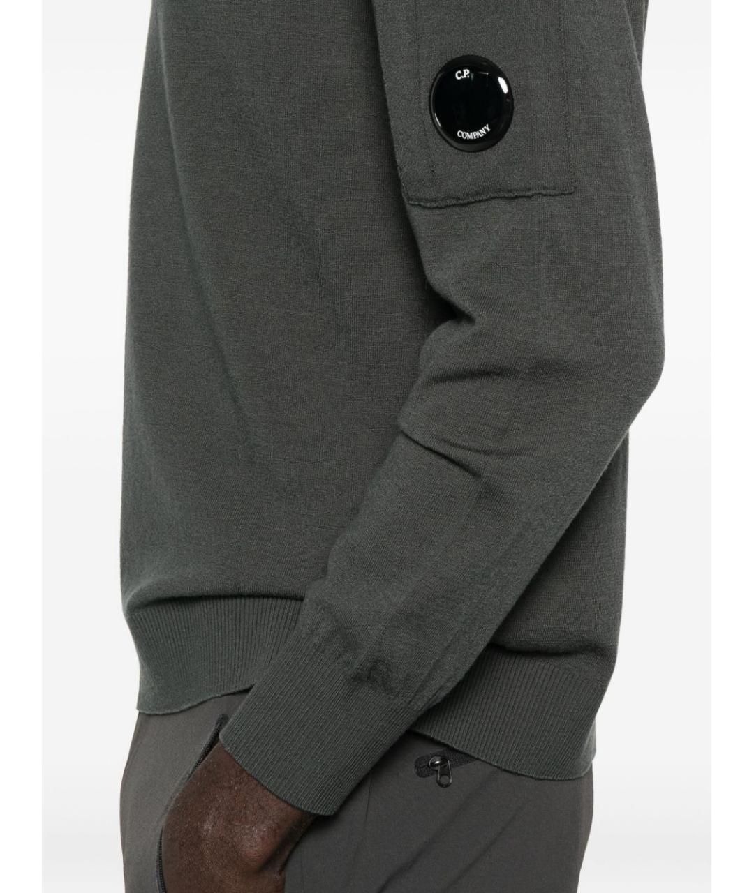 CP COMPANY Антрацитовый шерстяной джемпер / свитер, фото 3