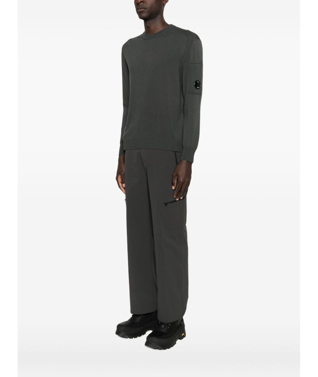 CP COMPANY Антрацитовый шерстяной джемпер / свитер, фото 2