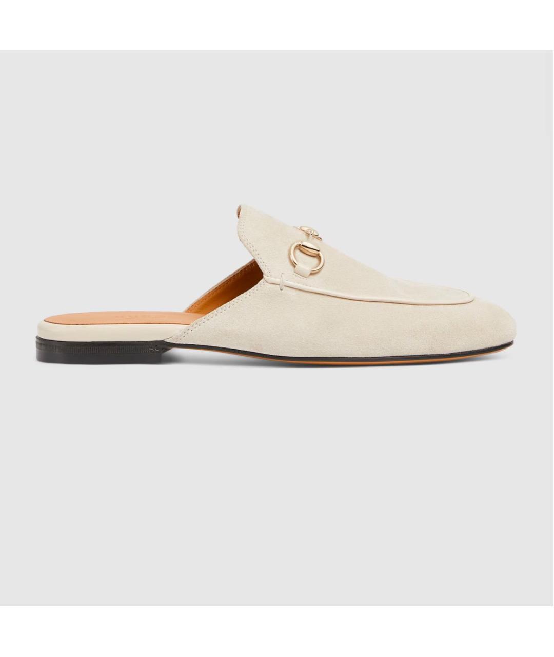 GUCCI Бежевые замшевые мюли, фото 5