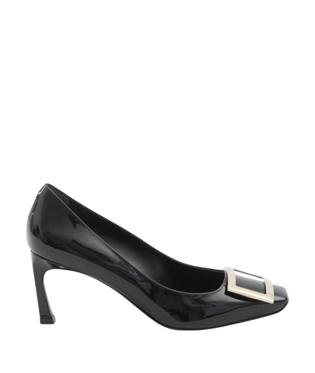 ROGER VIVIER Черные кожаные туфли, фото 1