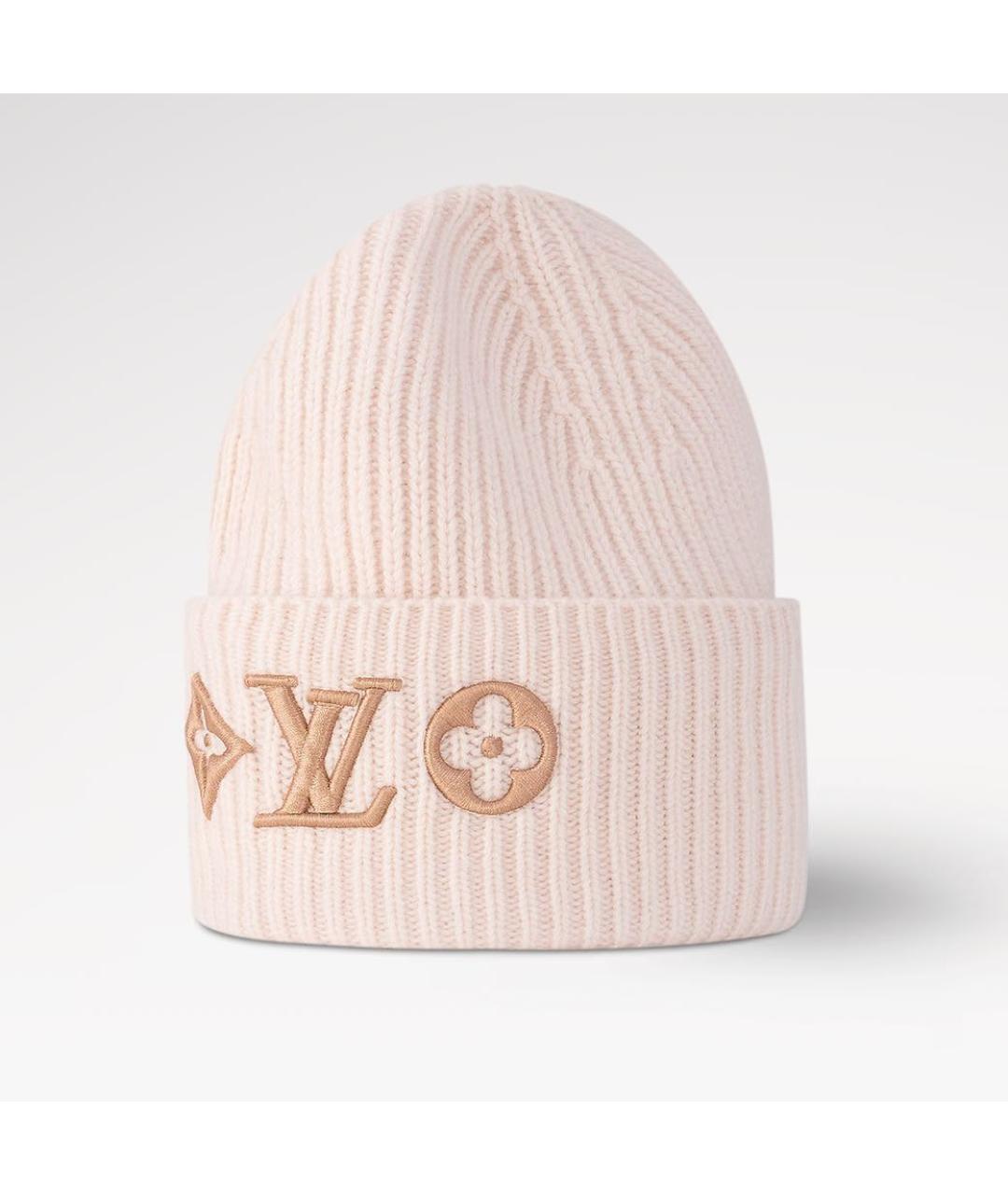 LOUIS VUITTON Розовая шапка, фото 4