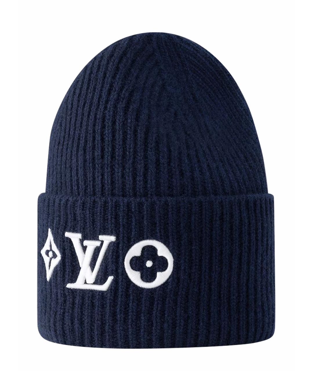 LOUIS VUITTON Темно-синяя шапка, фото 1