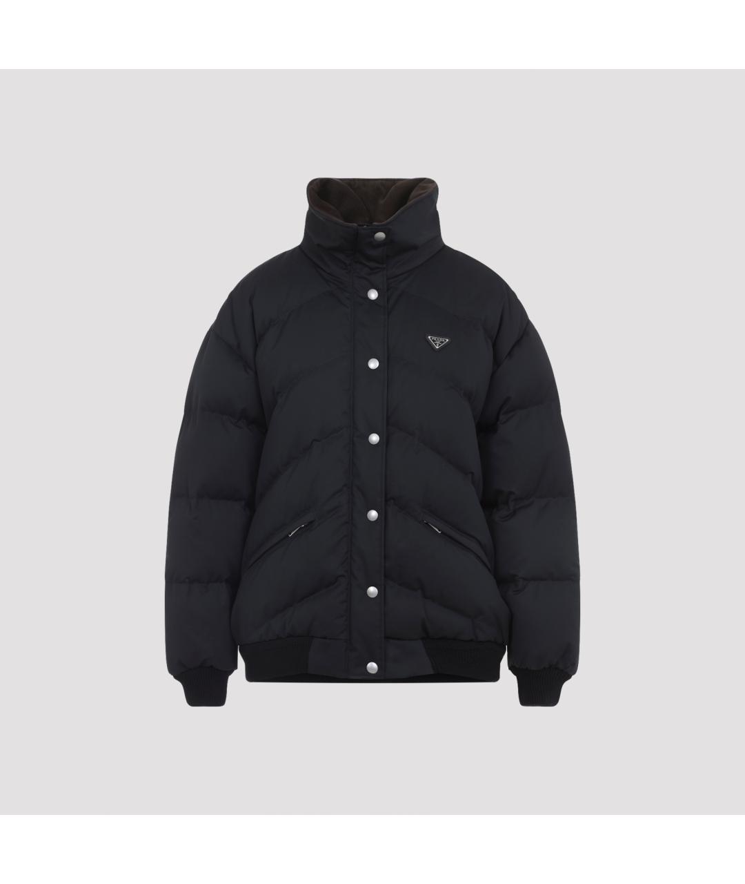 PRADA Черный хлопковый пуховик, фото 2