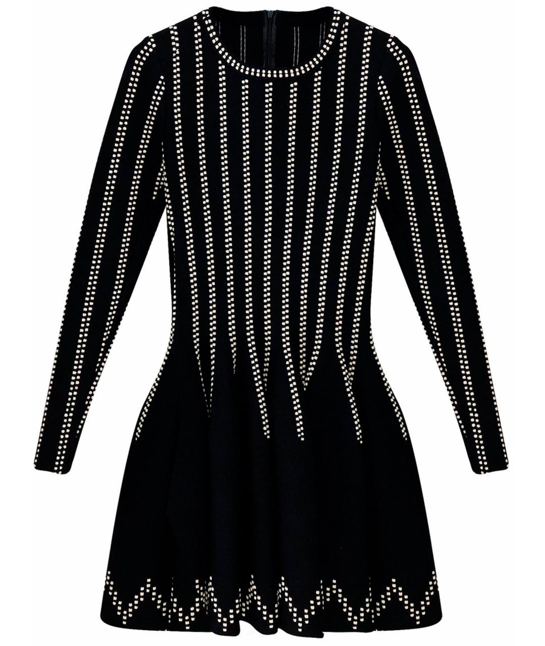 ALAIA Черное шерстяное повседневное платье, фото 1