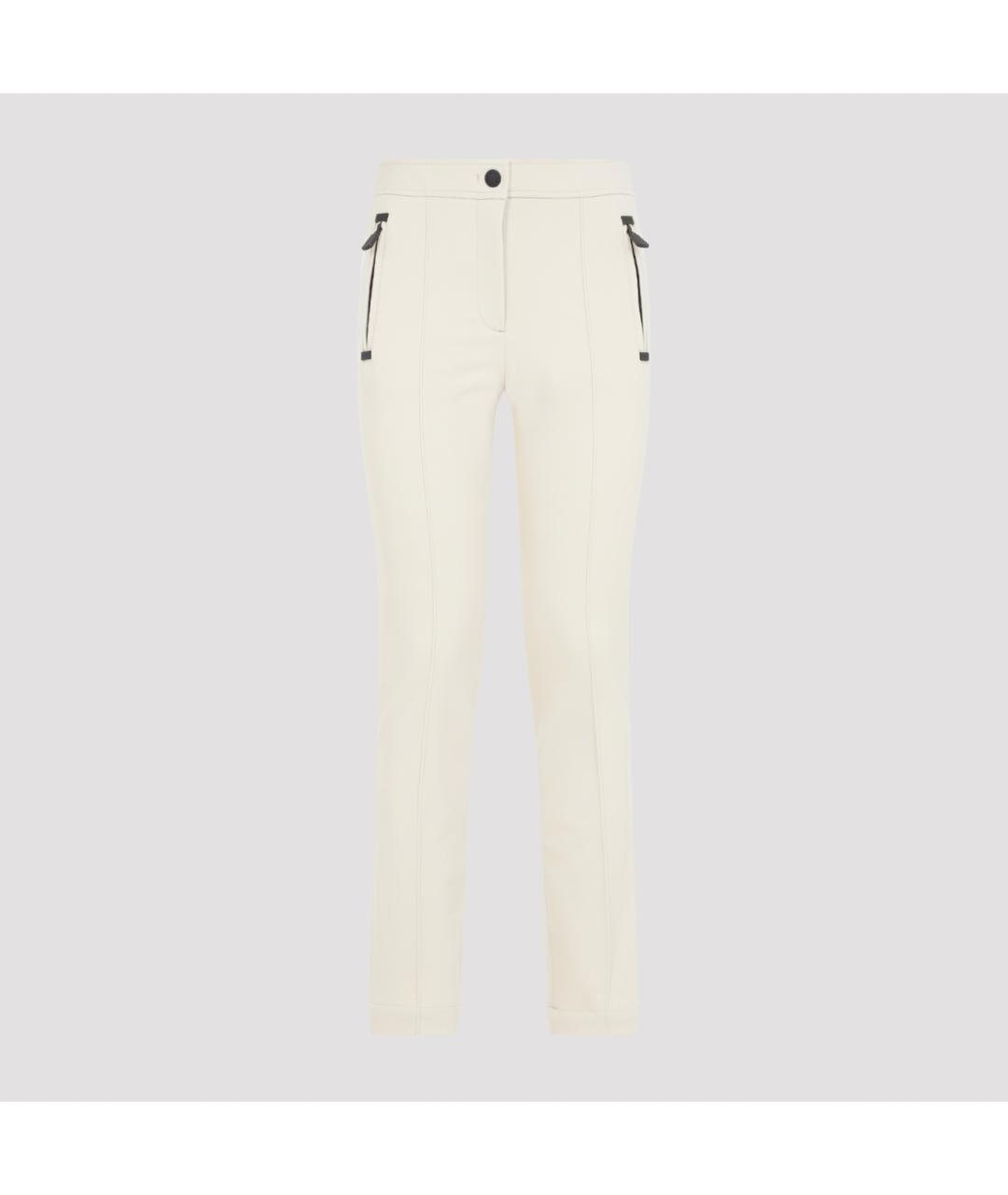 MONCLER GRENOBLE Белые полиамидовые спортивные брюки и шорты, фото 2