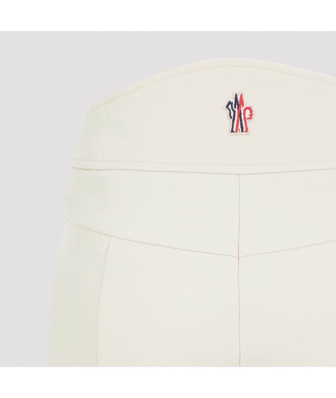 MONCLER GRENOBLE Белые полиамидовые спортивные брюки и шорты, фото 6