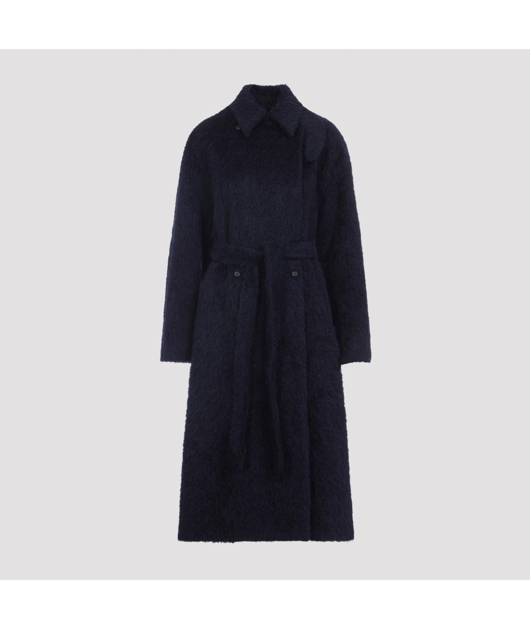 Carven Темно-синее шерстяное пальто, фото 2