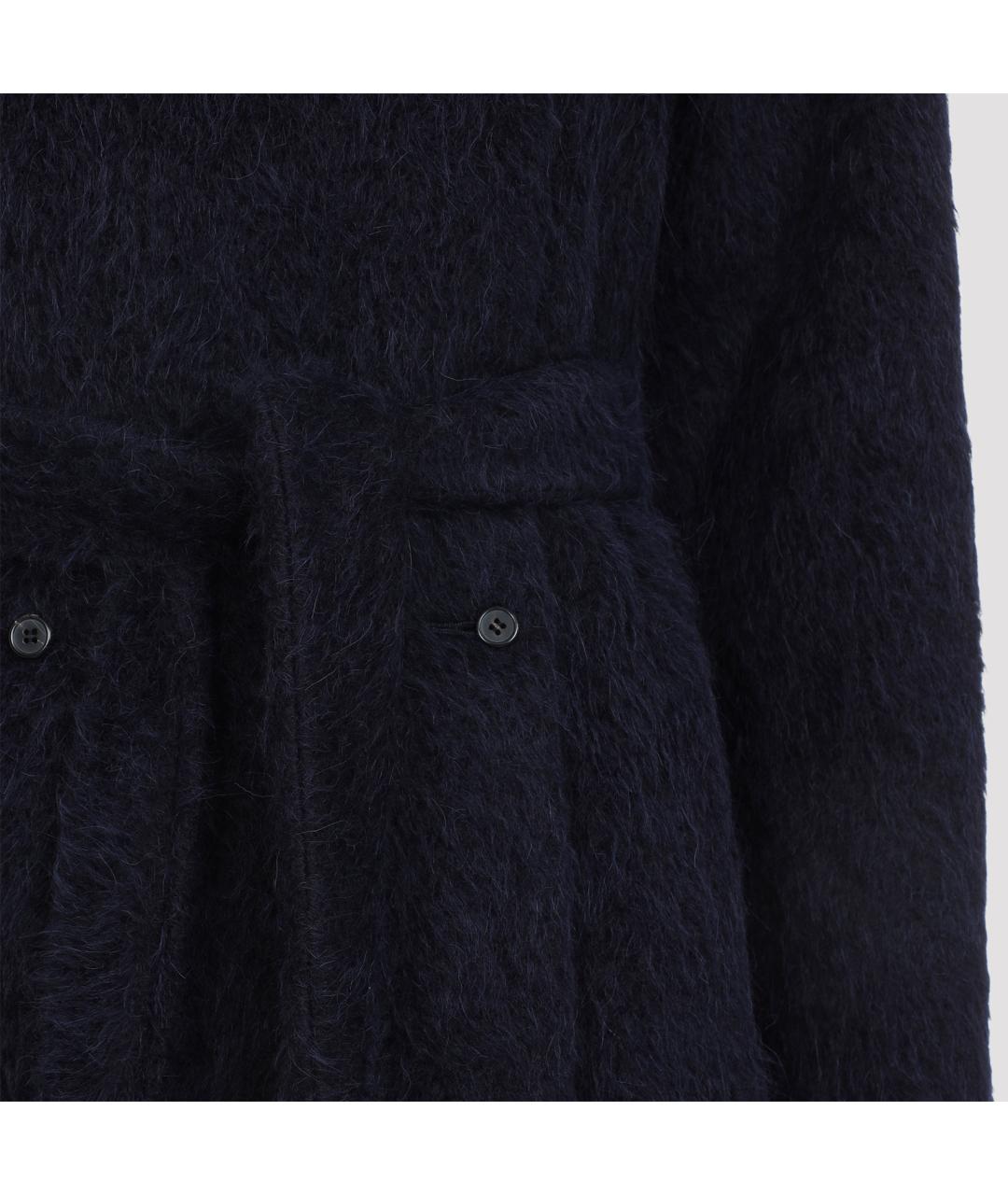 Carven Темно-синее шерстяное пальто, фото 4