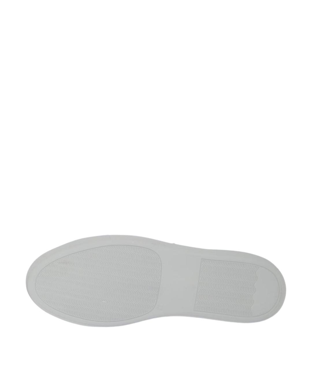 COMMON PROJECTS Серые кожаные низкие кроссовки / кеды, фото 4