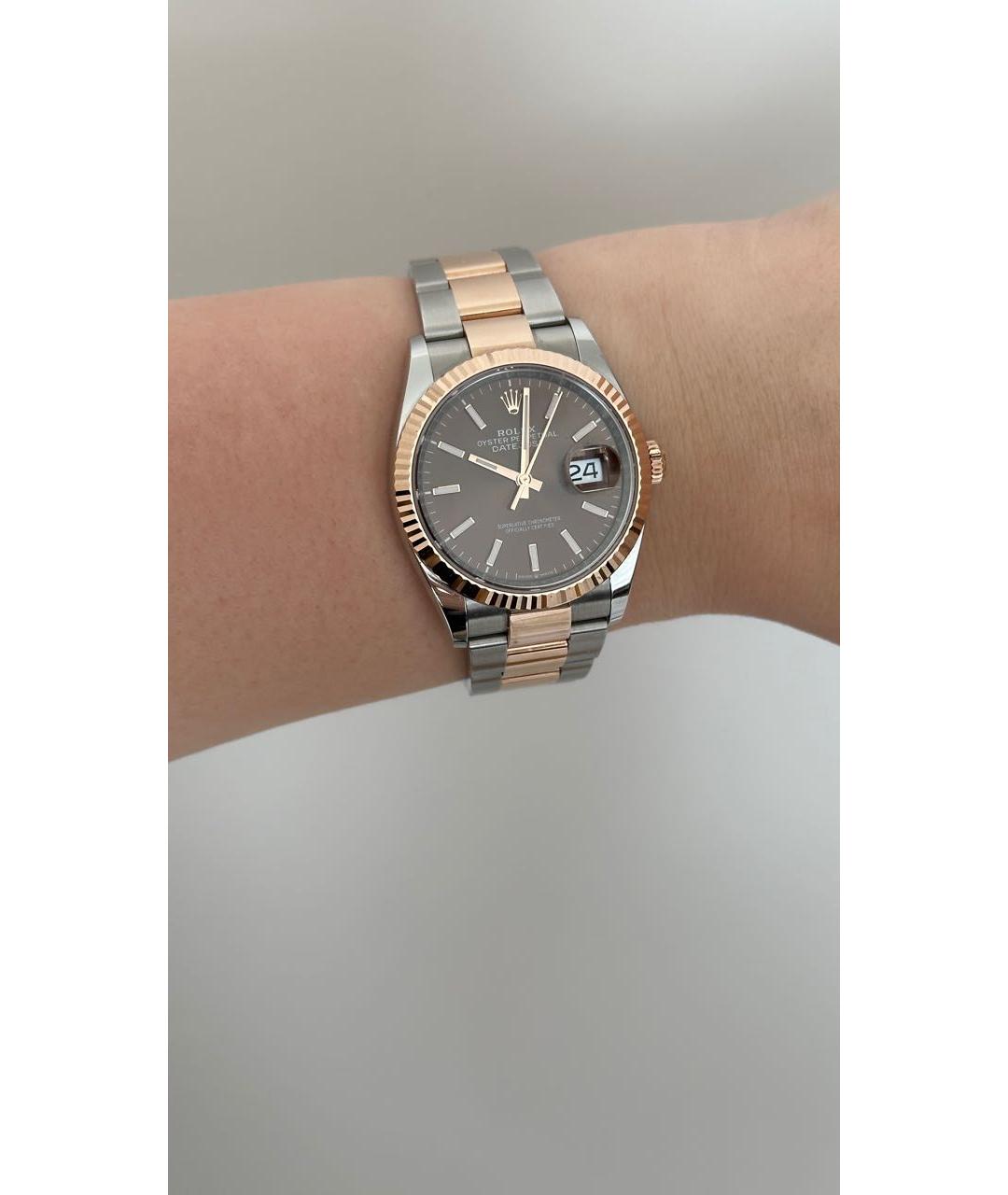 ROLEX Коричневые часы, фото 7