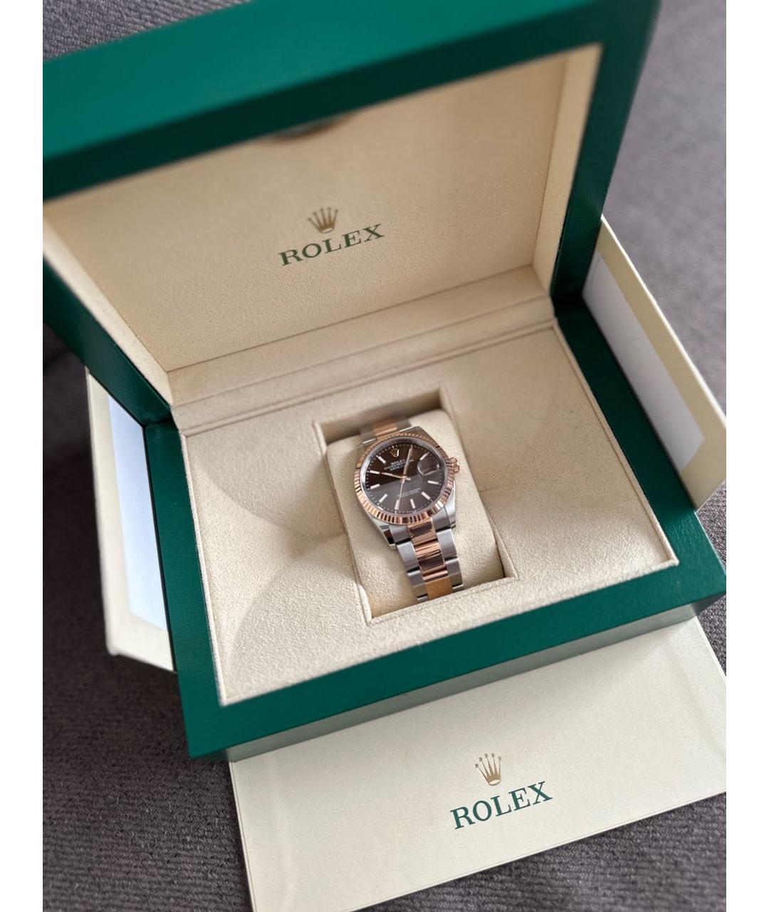 ROLEX Коричневые часы, фото 5