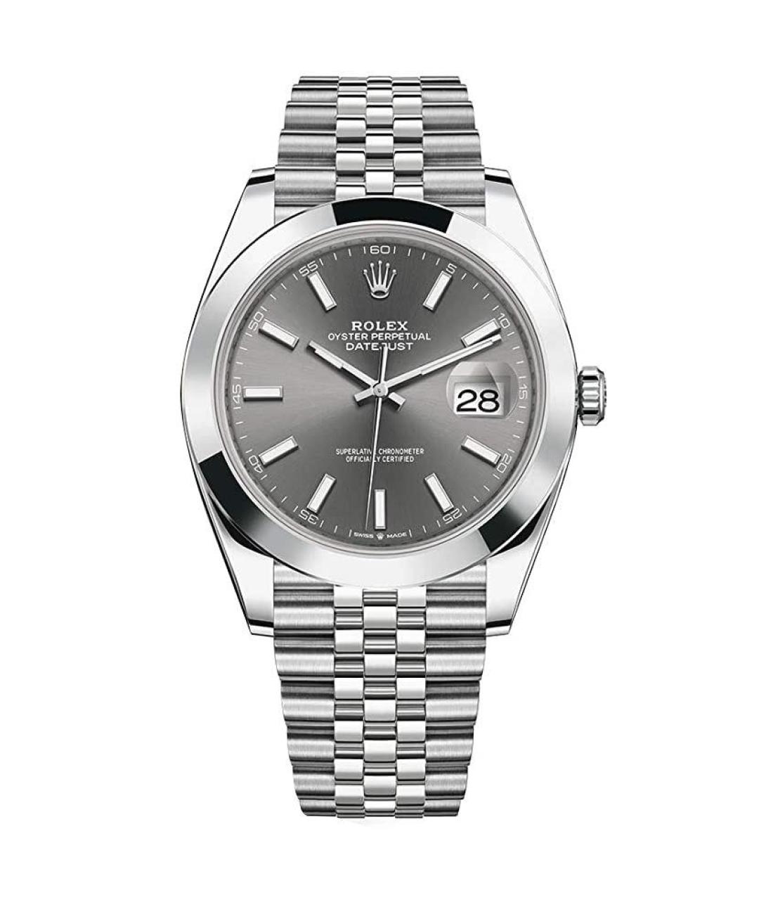 ROLEX Антрацитовые часы, фото 1