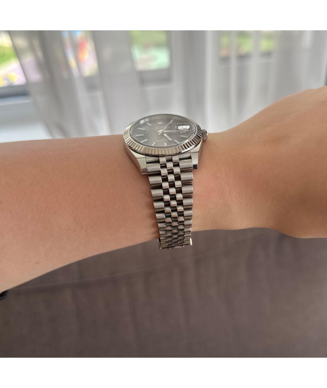 ROLEX Антрацитовые часы, фото 6