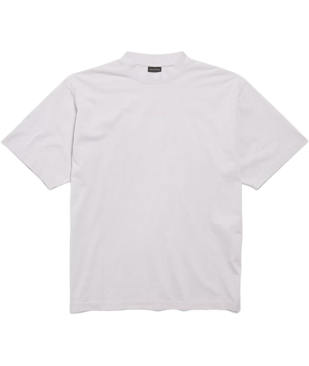 BALENCIAGA Серая хлопковая футболка, фото 1