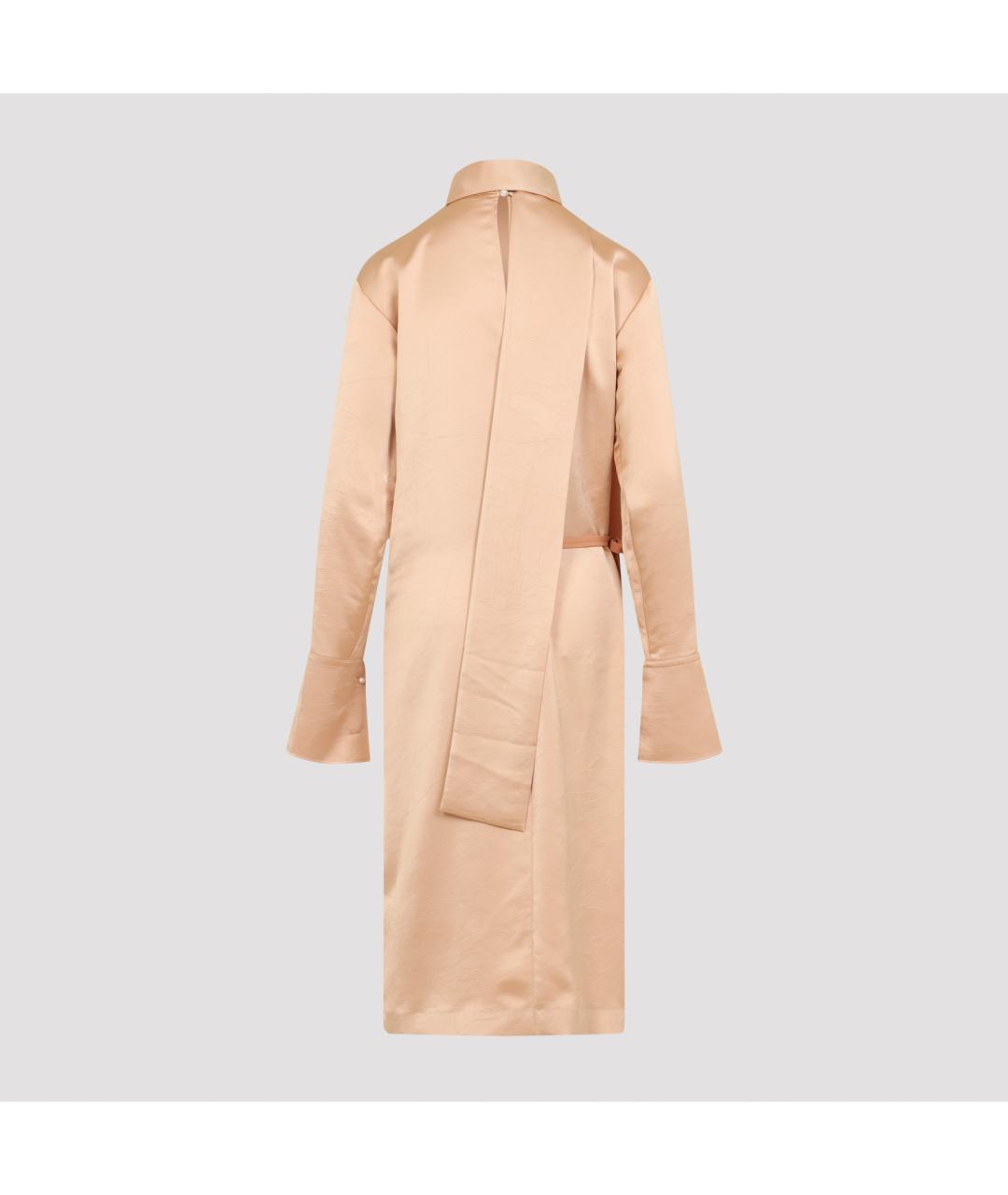 Carven Бежевое полиэстеровое платье, фото 2