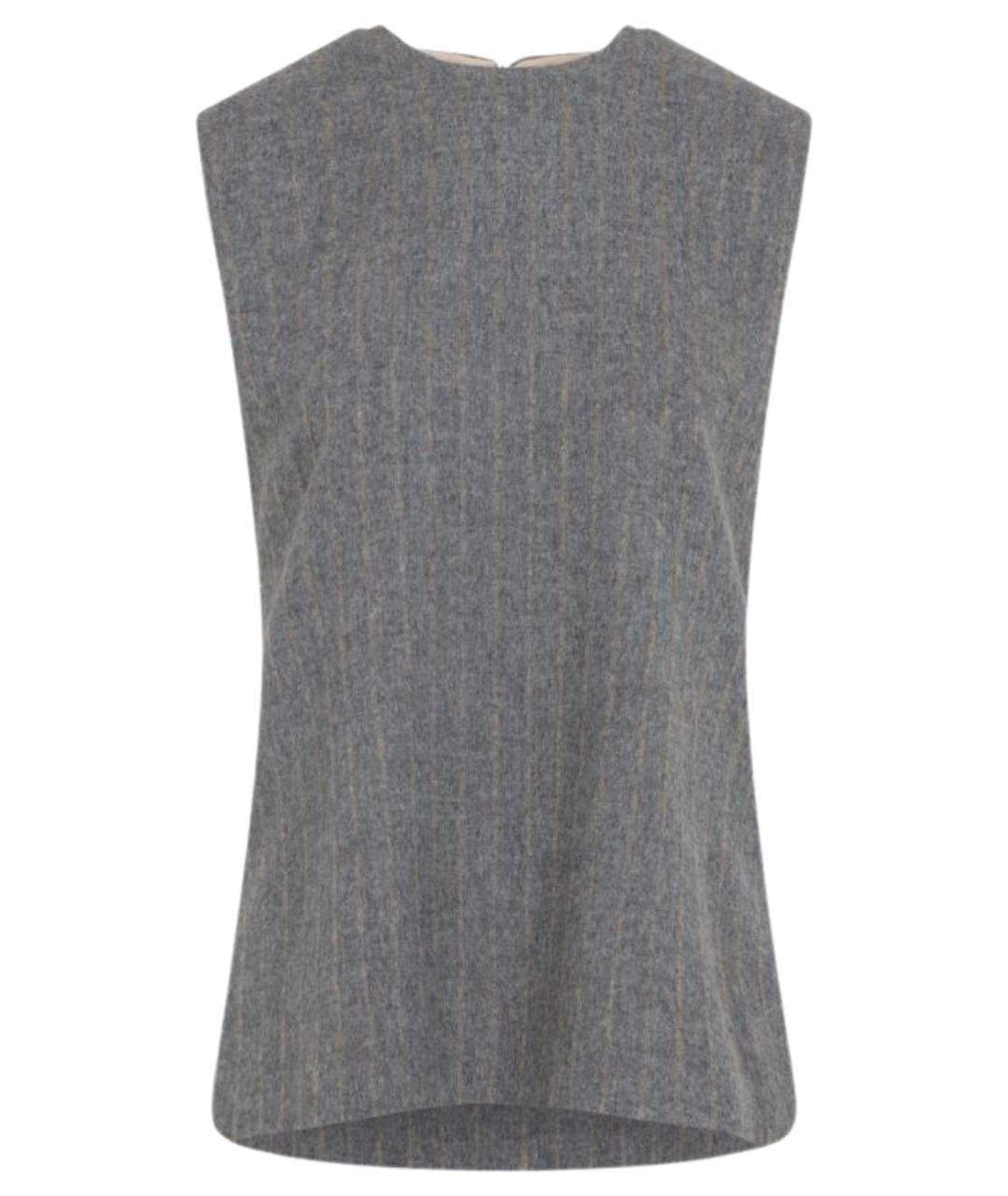 Carven Серая шерстяная блузы, фото 1