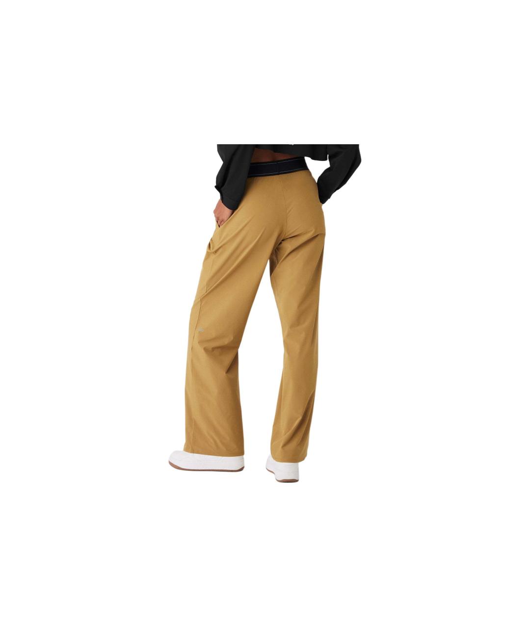 ALO YOGA Золотые прямые брюки, фото 2