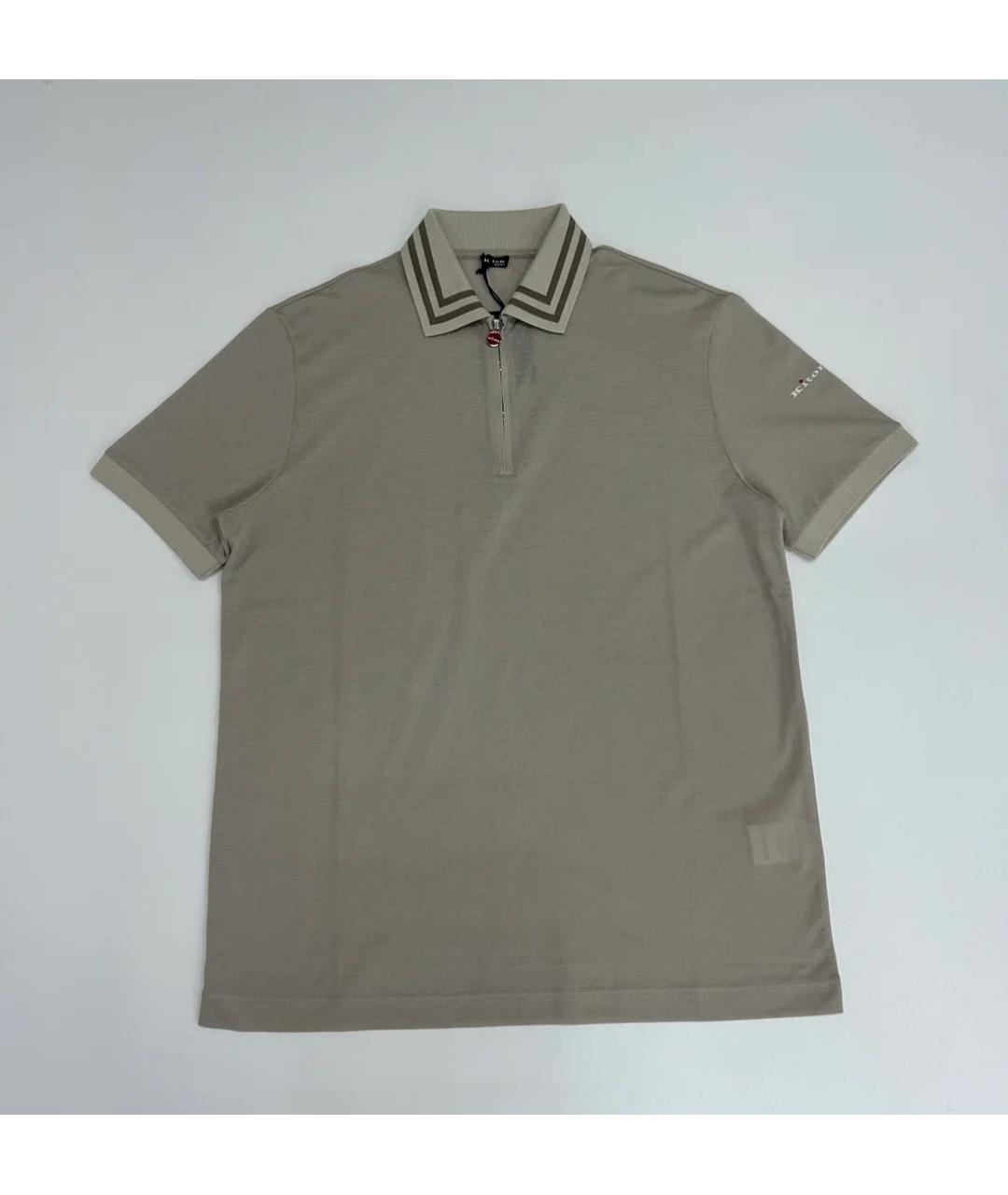 KITON Бежевая футболка, фото 4