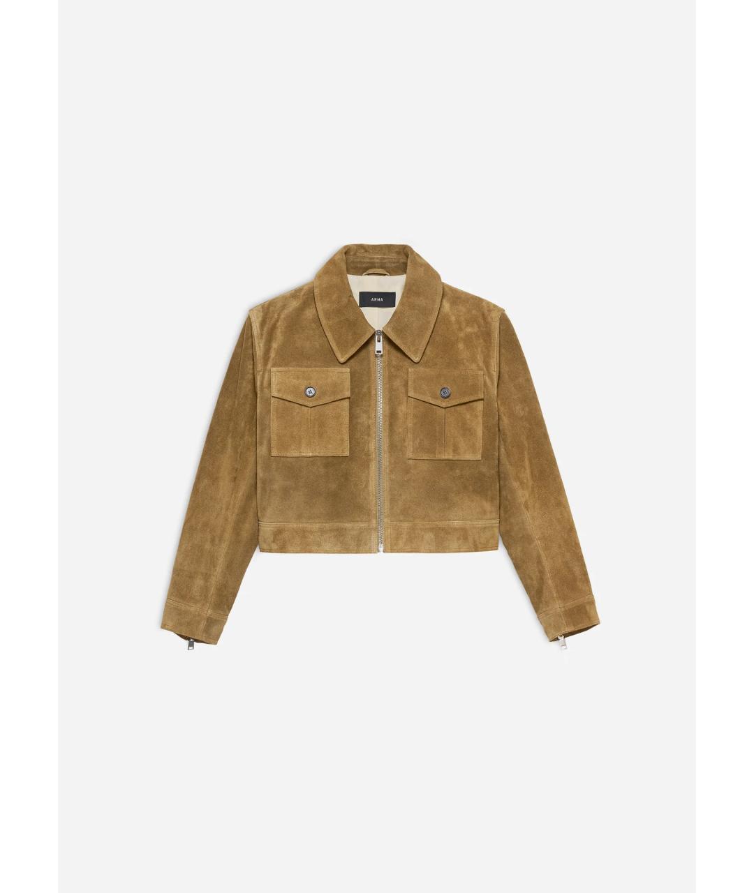 ARMA Коричневая замшевая куртка, фото 5