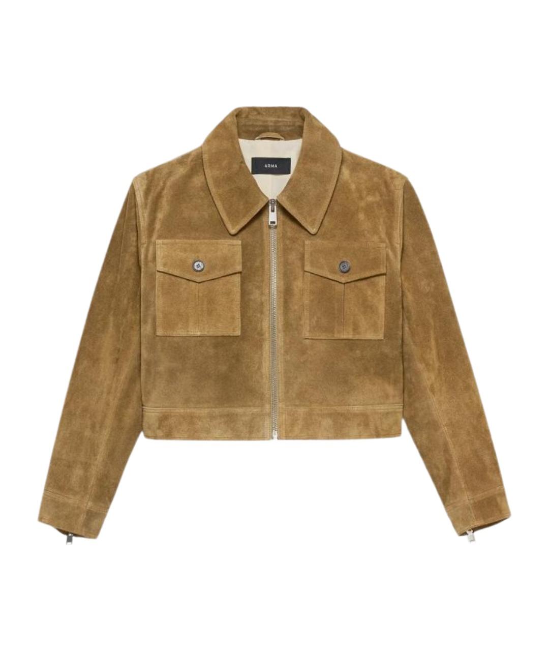 ARMA Коричневая замшевая куртка, фото 1