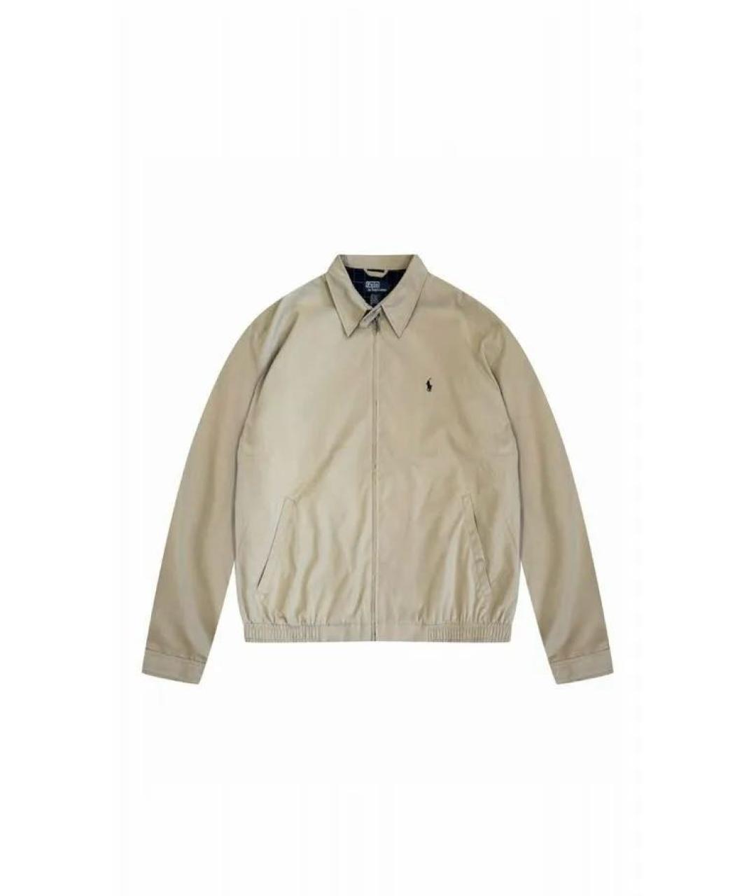 POLO RALPH LAUREN Бежевая хлопковая куртка, фото 4