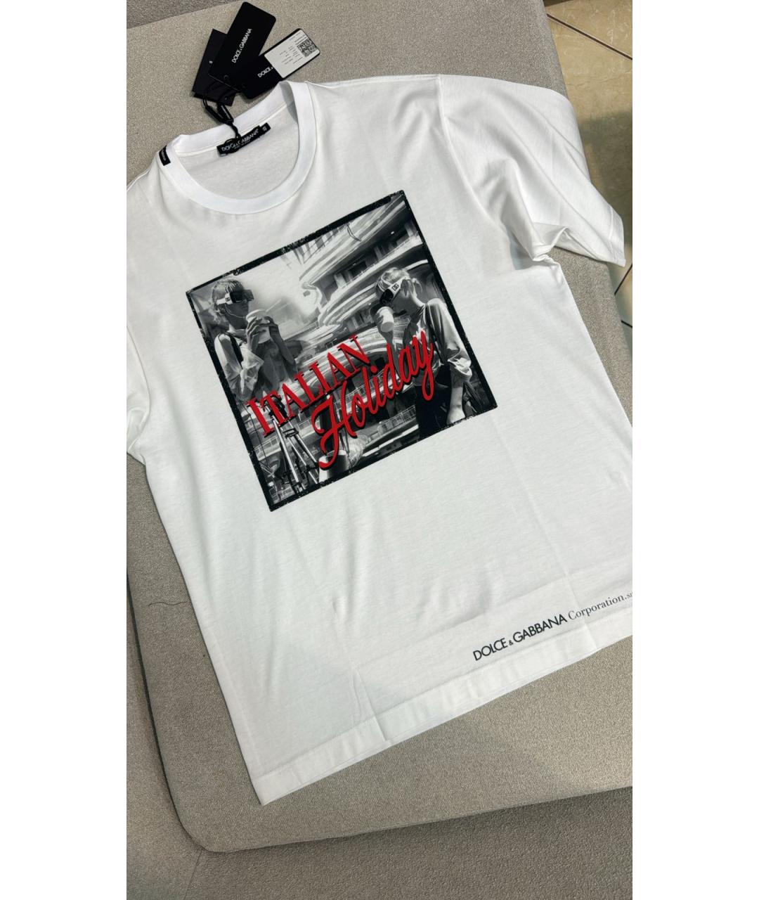 DOLCE&GABBANA Белая футболка, фото 3