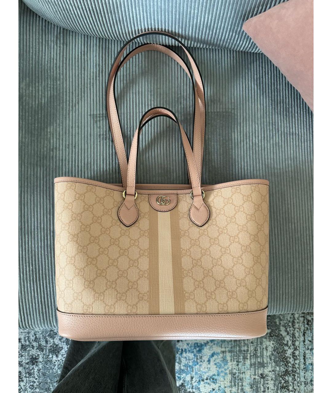 GUCCI Розовая сумка тоут, фото 8