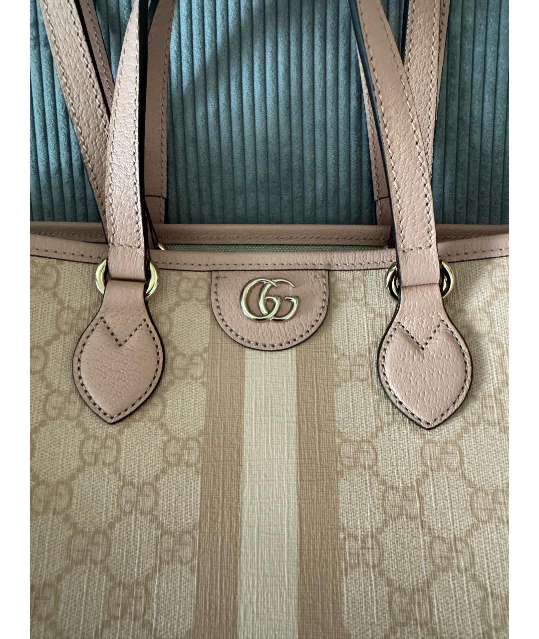 GUCCI Розовая сумка тоут, фото 2