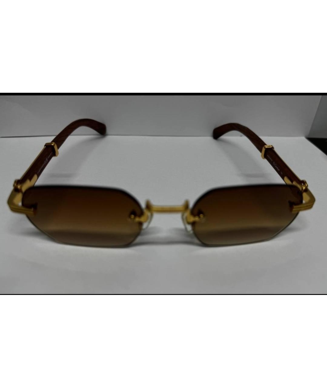 CARTIER Деревянные солнцезащитные очки, фото 5