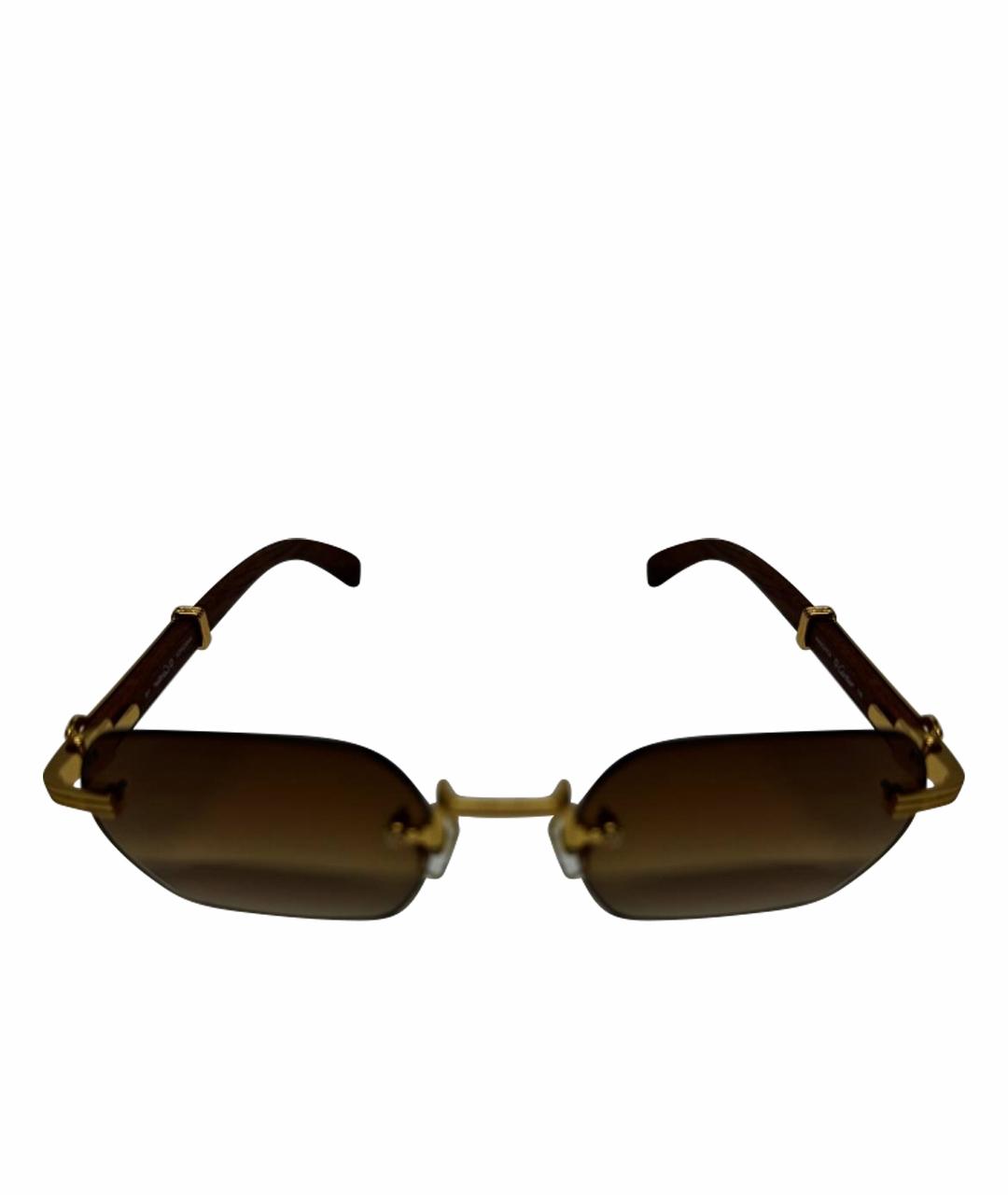 CARTIER Деревянные солнцезащитные очки, фото 1
