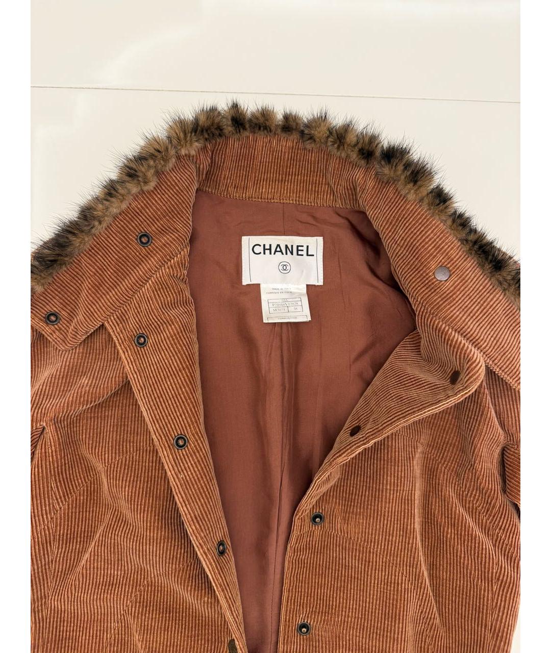 CHANEL Коричневая куртка, фото 3