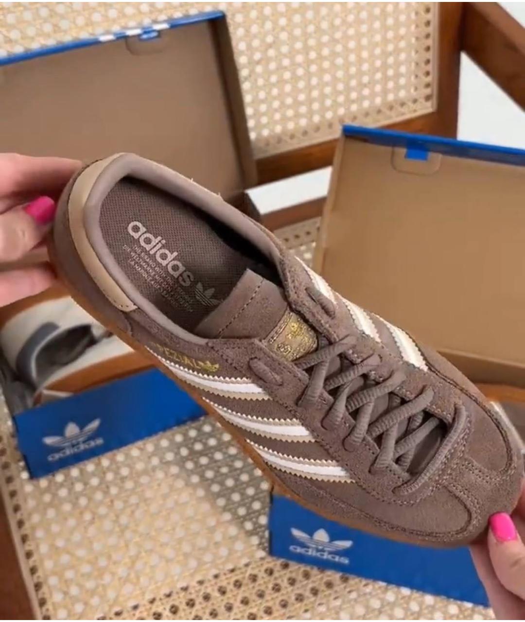ADIDAS Коричневые замшевые кеды, фото 4