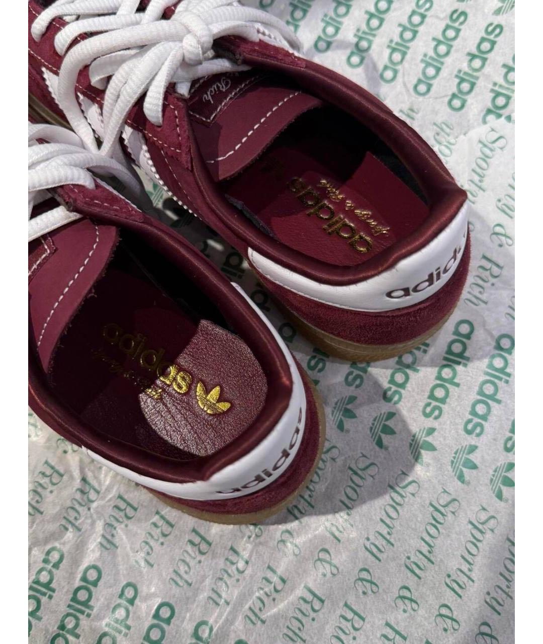 SPORTY AND RICH Бордовые нубуковые кеды, фото 4