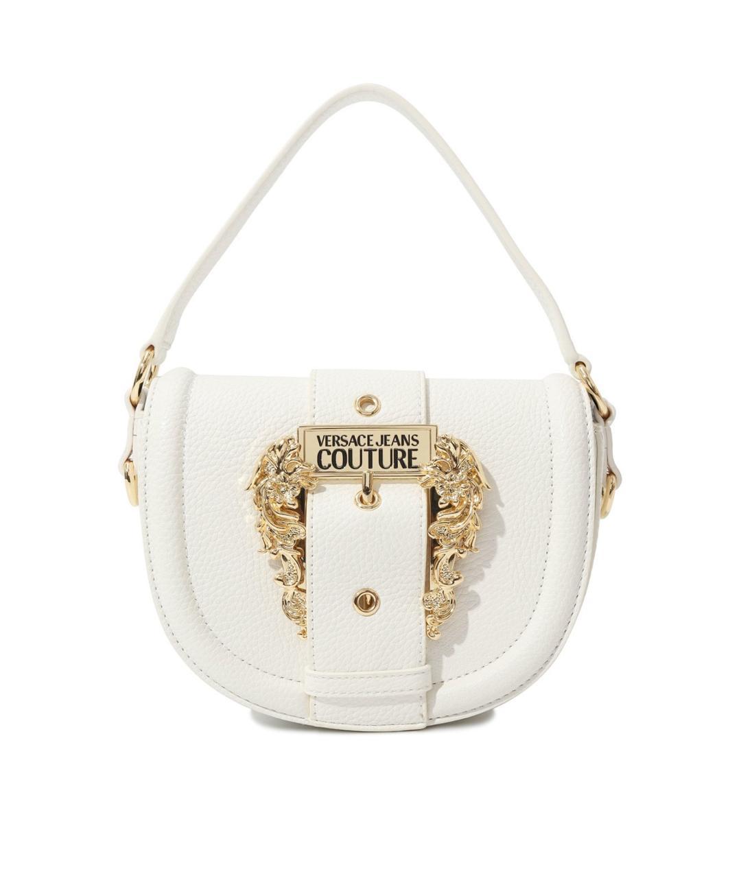 VERSACE JEANS COUTURE Белая сумка через плечо из искусственной кожи, фото 6