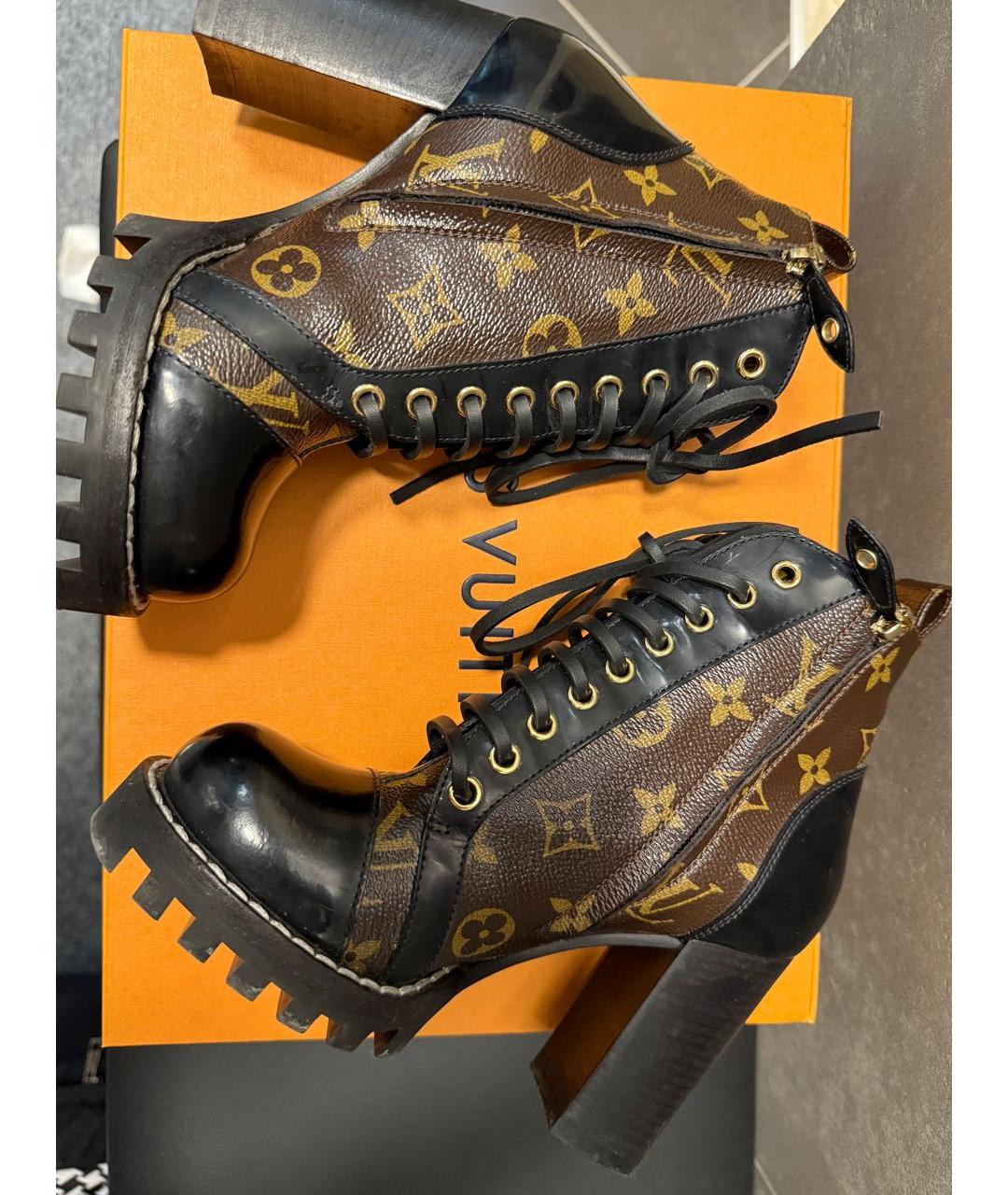LOUIS VUITTON Черные ботильоны, фото 6