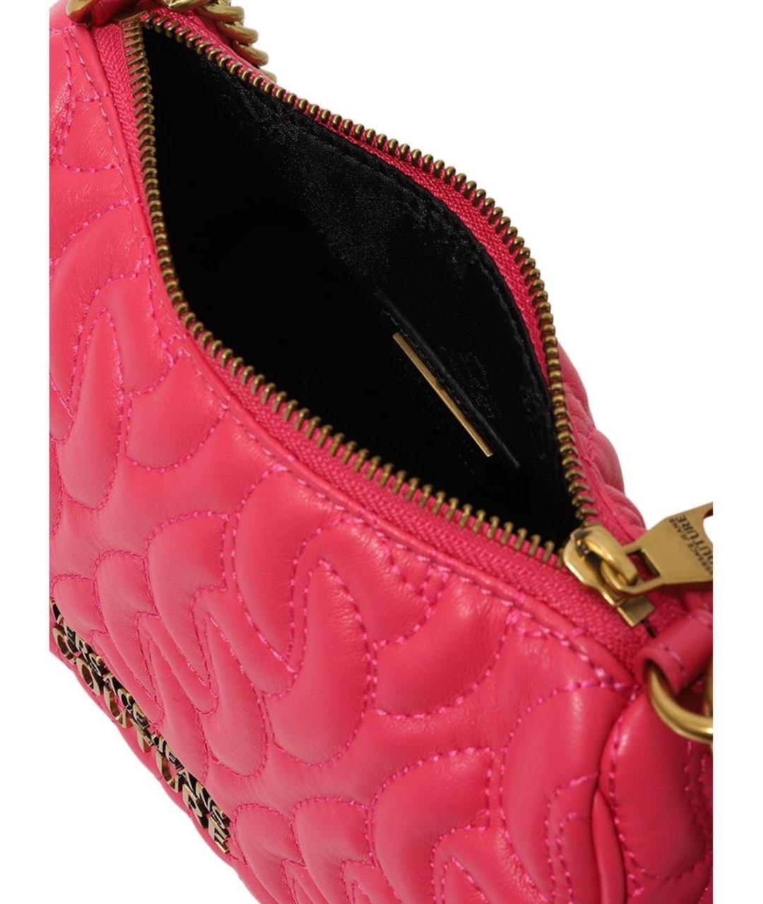 VERSACE JEANS COUTURE Фуксия сумка через плечо из искусственной кожи, фото 4