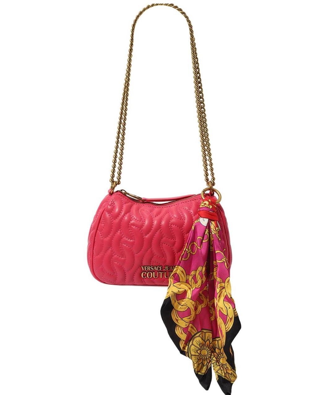 VERSACE JEANS COUTURE Фуксия сумка через плечо из искусственной кожи, фото 6