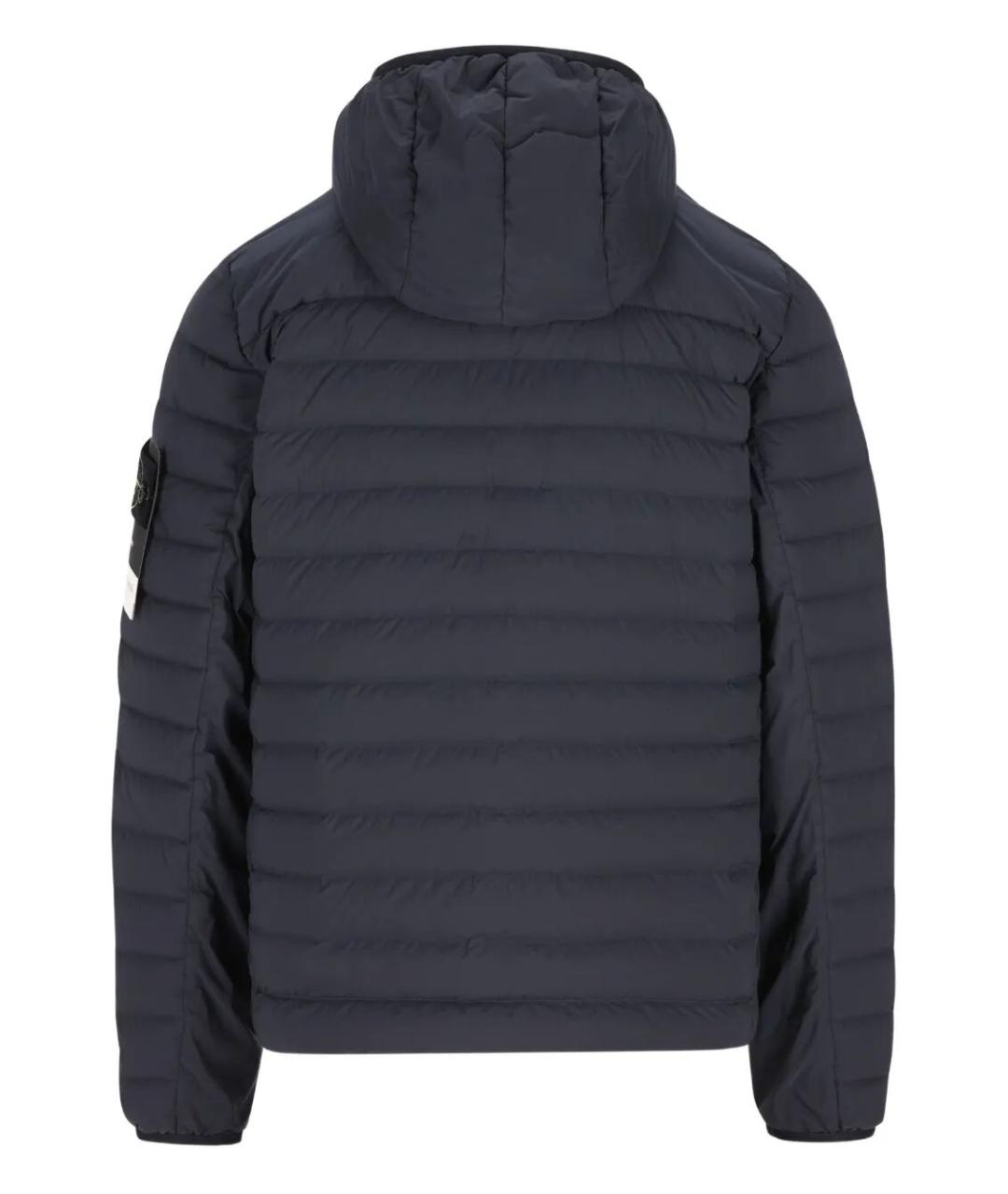 STONE ISLAND Синий полиамидовый пуховик, фото 1