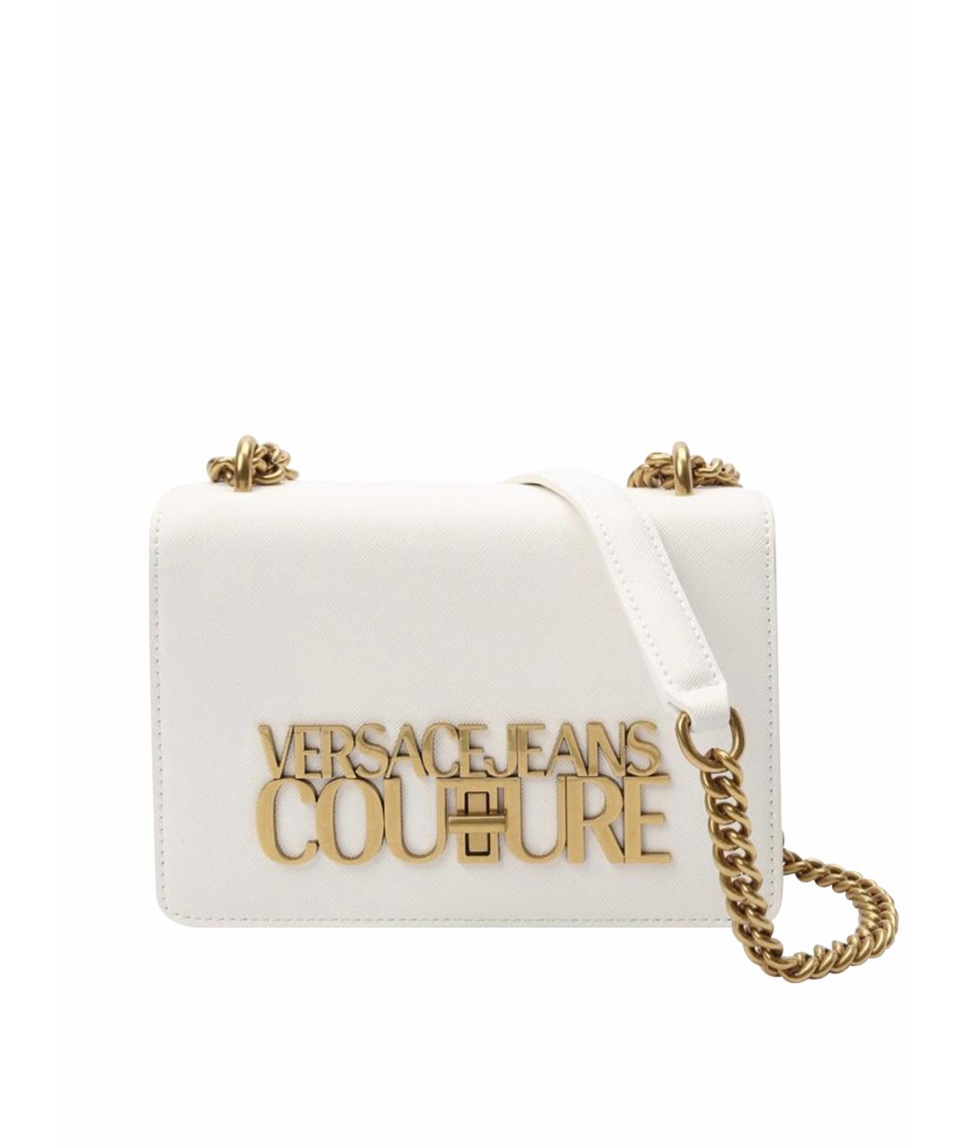 VERSACE JEANS COUTURE Белая сумка через плечо из искусственной кожи, фото 1