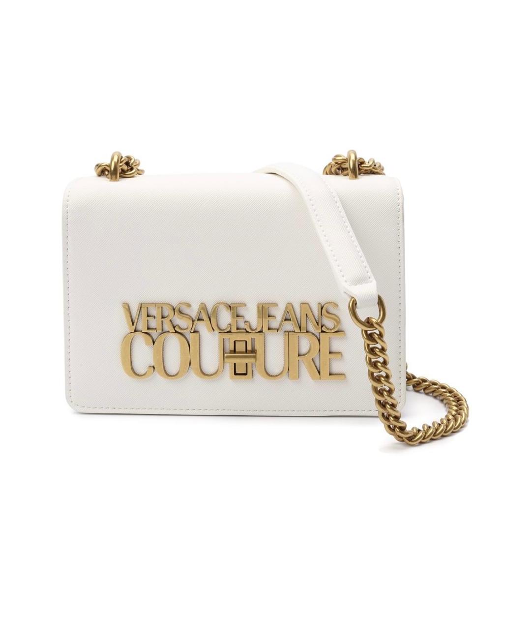 VERSACE JEANS COUTURE Белая сумка через плечо из искусственной кожи, фото 6