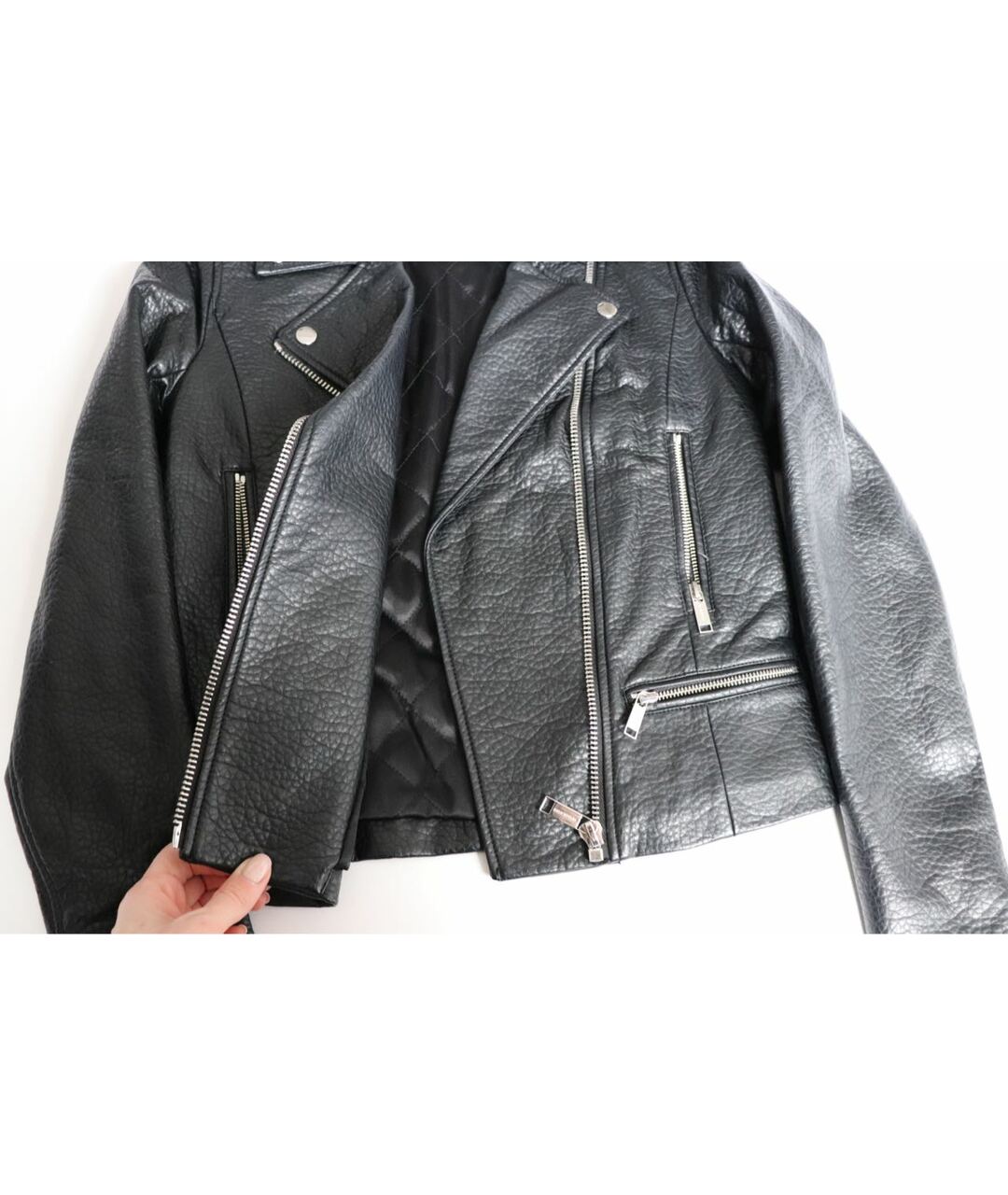 MICHAEL MICHAEL KORS Черная полиуретановая куртка, фото 4