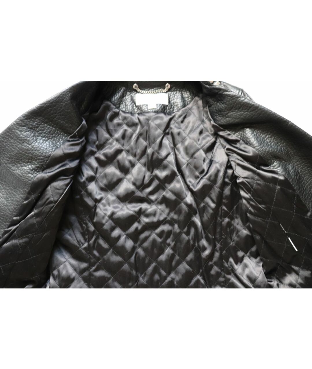 MICHAEL MICHAEL KORS Черная полиуретановая куртка, фото 7