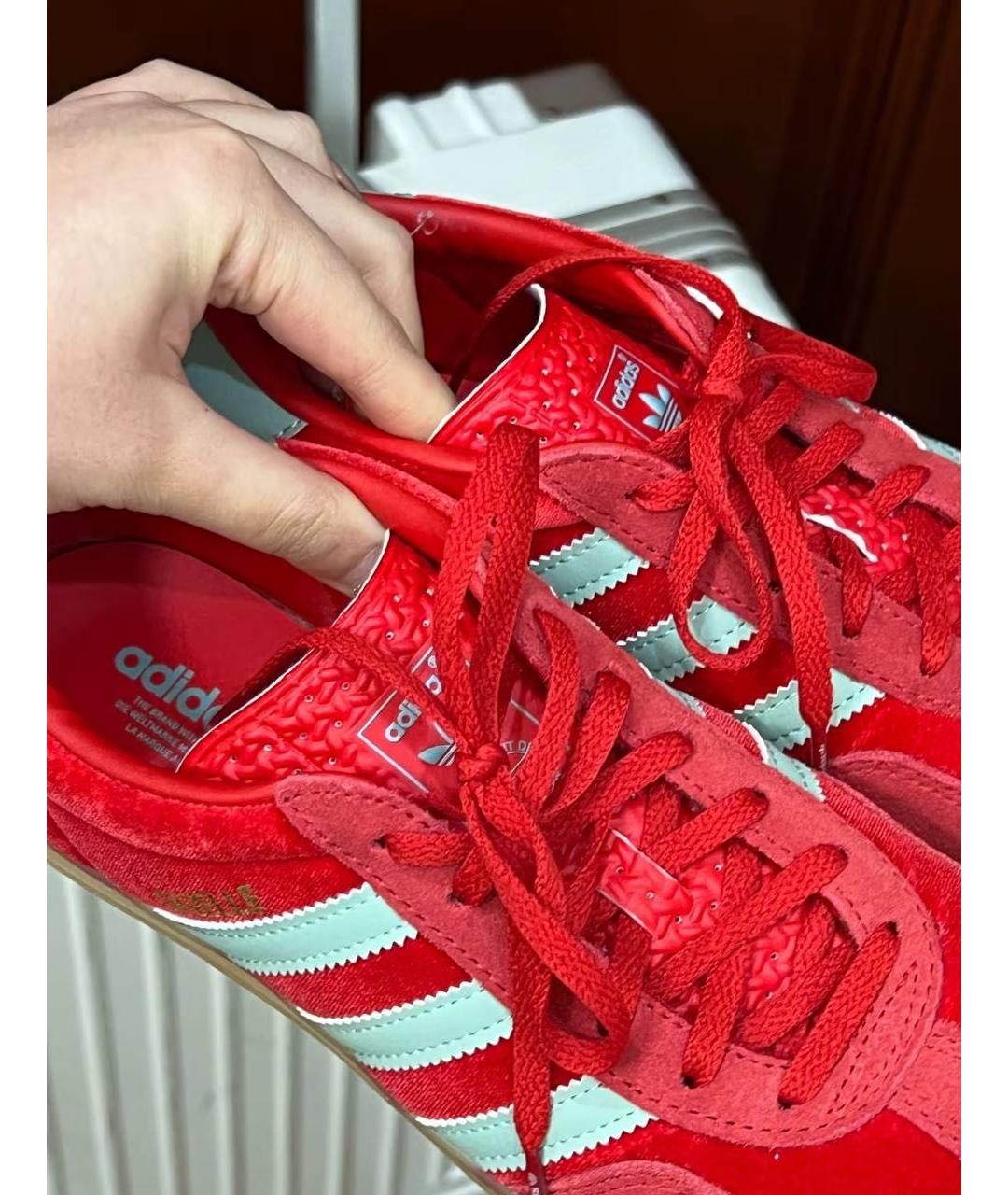 ADIDAS Красные кеды, фото 3