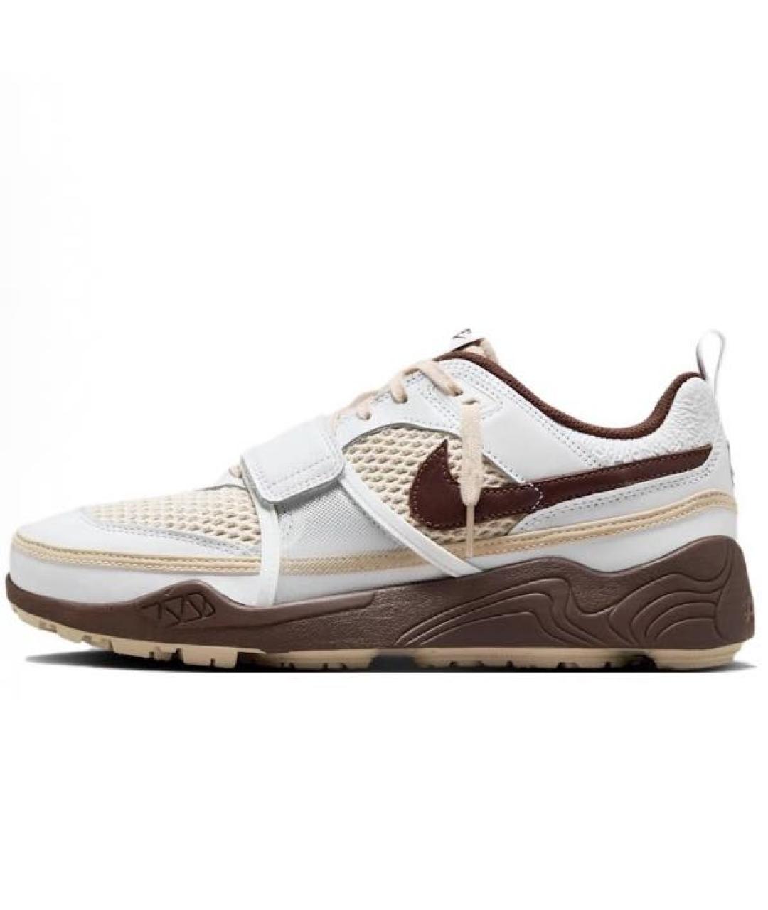 NIKE Коричневые текстильные низкие кроссовки / кеды, фото 2