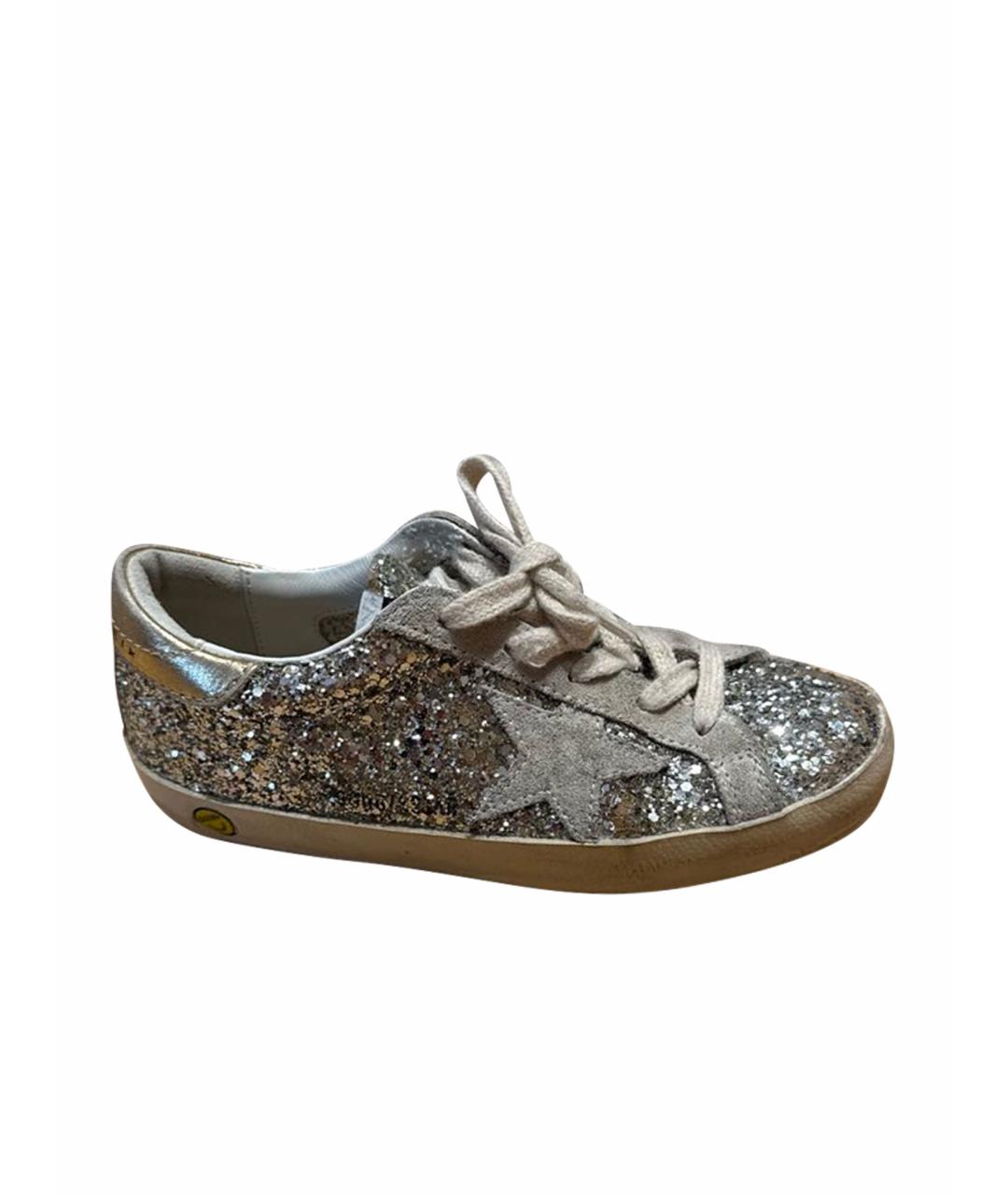 GOLDEN GOOSE DELUXE BRAND Серебряные кеды, фото 1