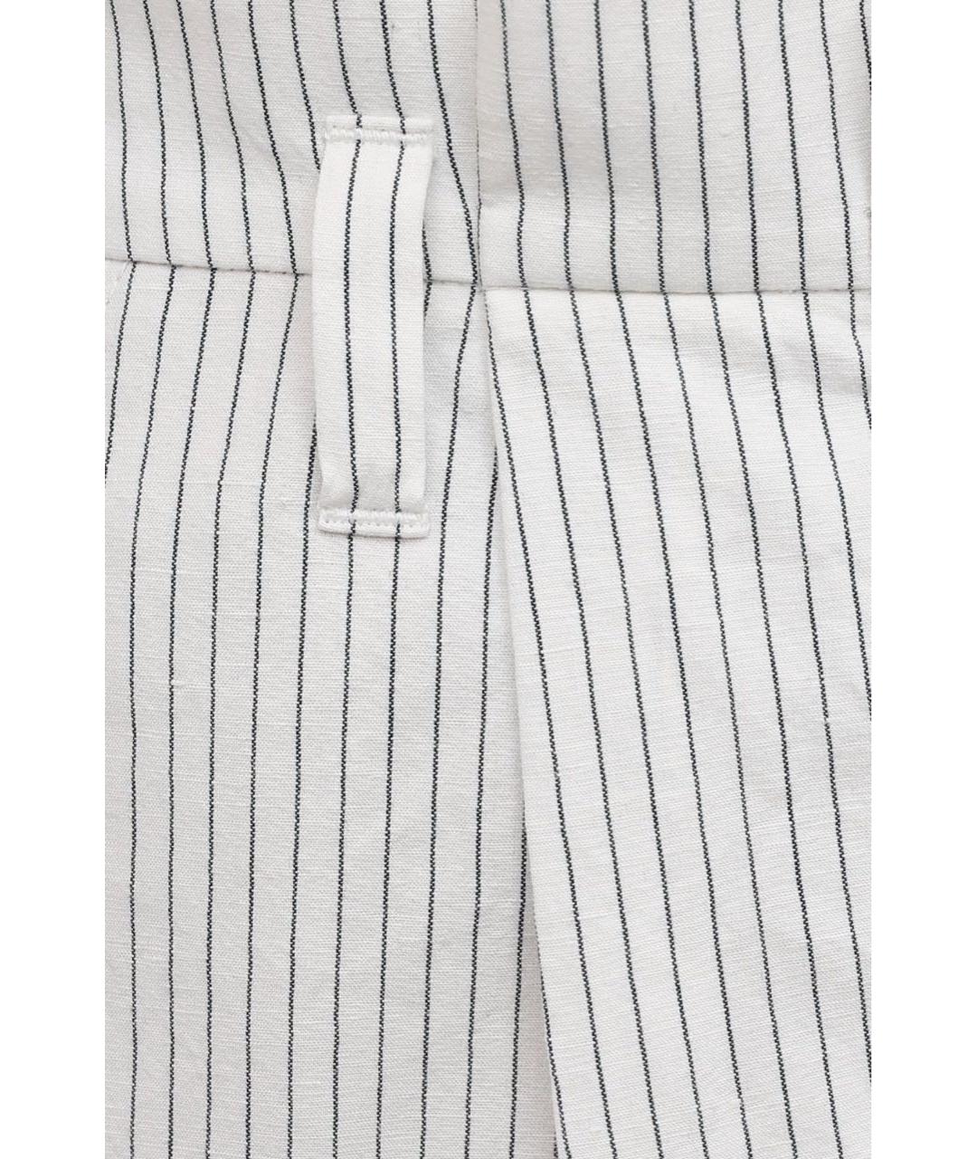 BRUNELLO CUCINELLI Белые хлопковые брюки широкие, фото 4