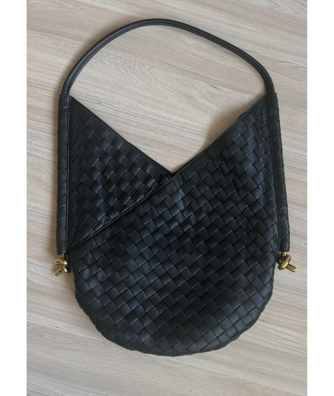 BOTTEGA VENETA Зеленая кожаная сумка тоут, фото 9