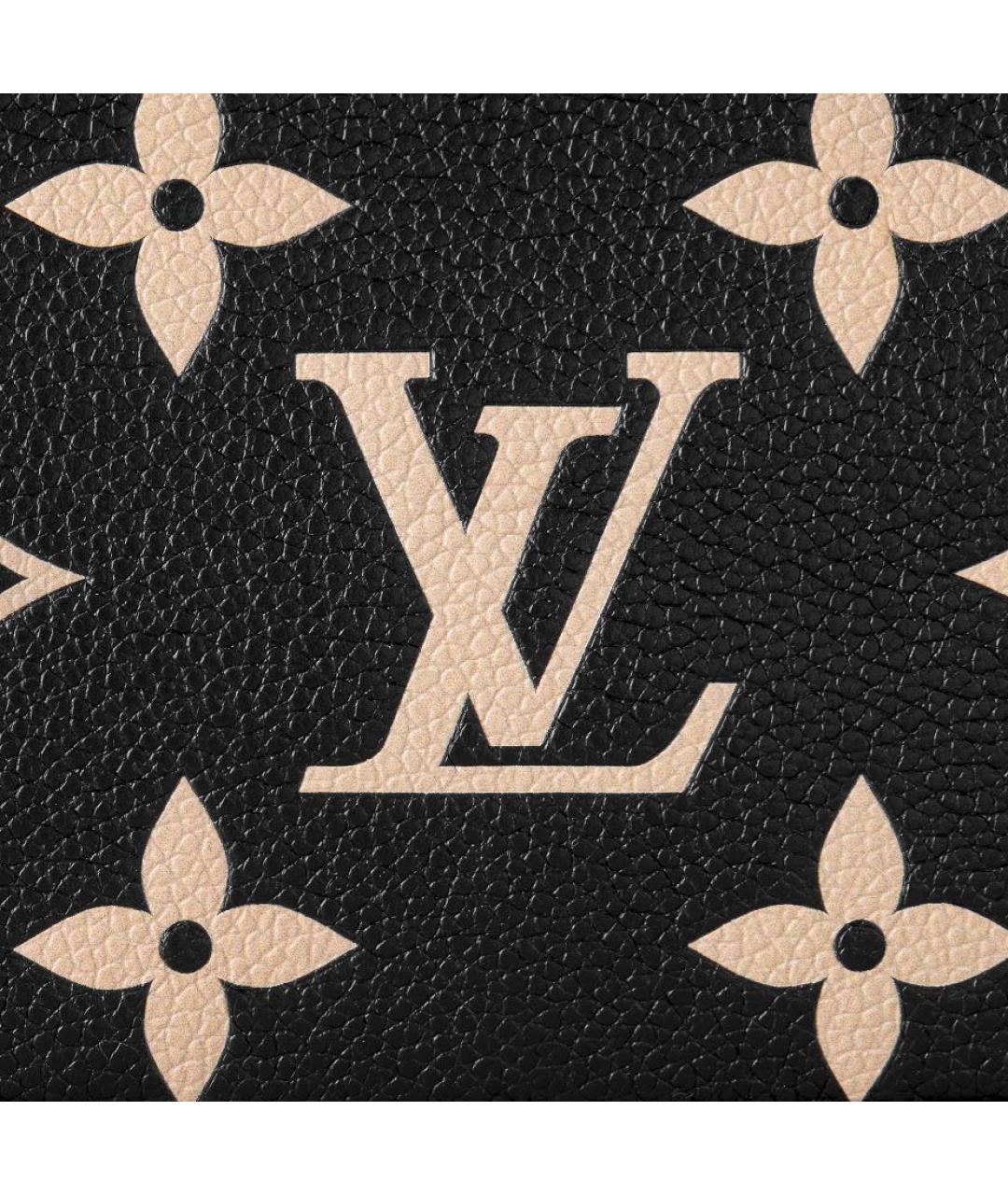 LOUIS VUITTON Черная кожаная сумка на плечо, фото 5