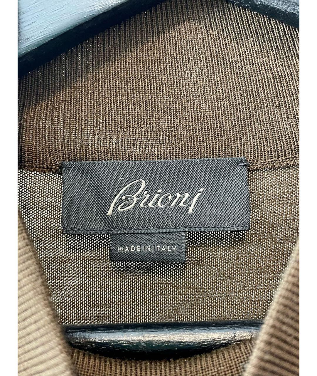 BRIONI Коричневый шерстяной джемпер / свитер, фото 6
